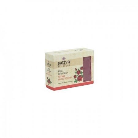 SATTVA AYURVEDA Mydło glicerynowe Róża 125g